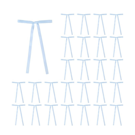 Light Blue Bows - Blue Ribbon Decoration Bach and Boujee