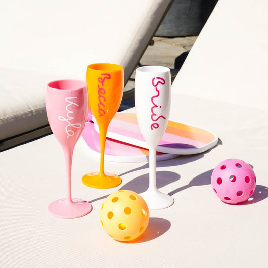 Love Island Personalized Champagne Flute Bach and Boujee