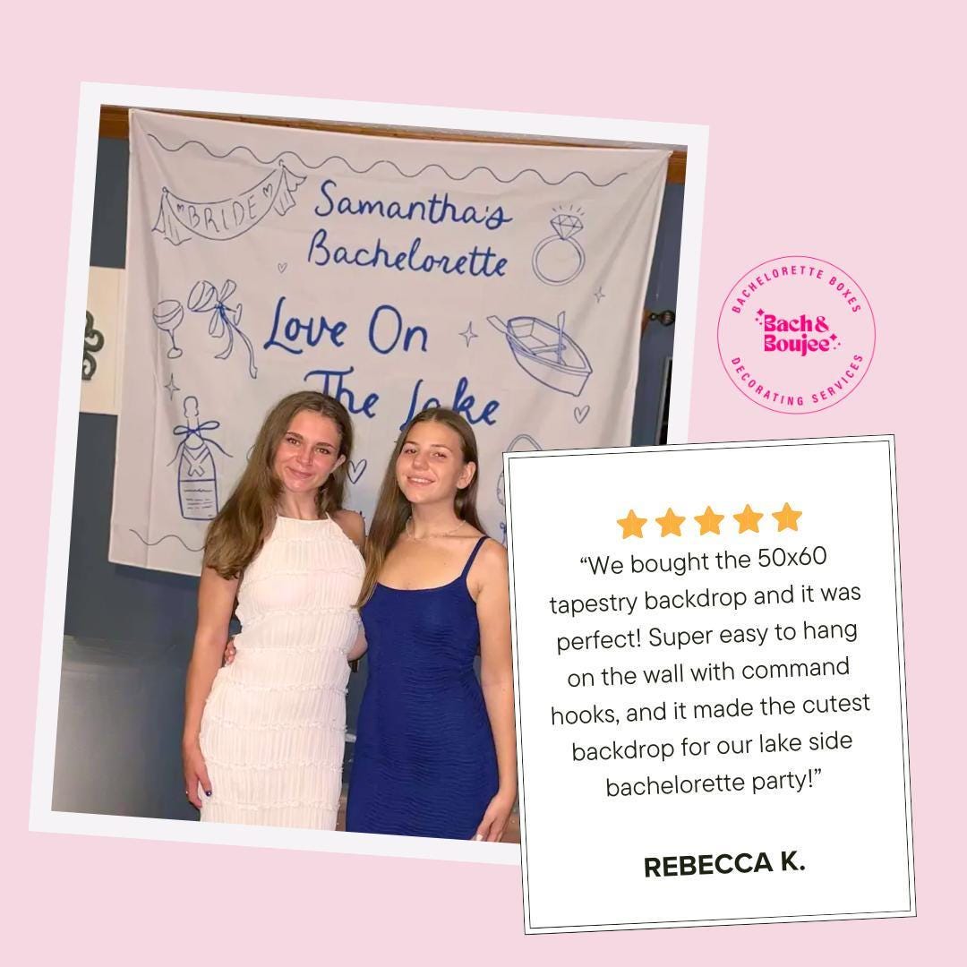 Love on the Lake Tapestry Bach and Boujee Banners
