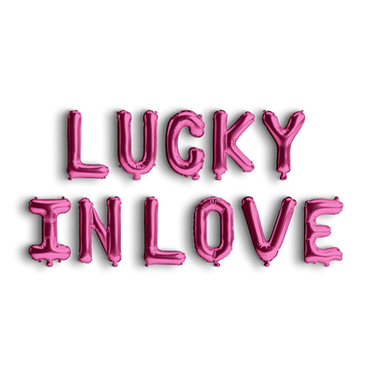 Lucky In Love Balloon Banner Bach and Boujee Balloons