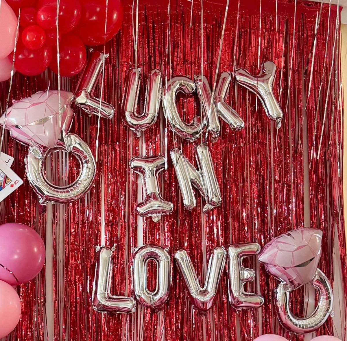 Lucky In Love Balloon Banner Bach and Boujee Balloons