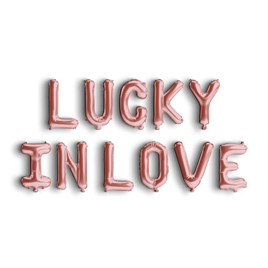 Lucky In Love Balloon Banner Bach and Boujee Balloons