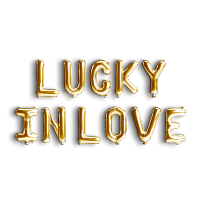 Lucky In Love Balloon Banner Bach and Boujee Balloons