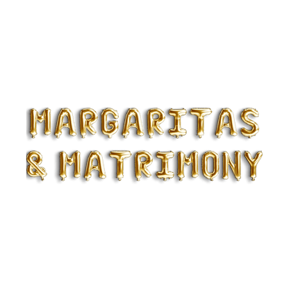 Margaritas & Matrimony Balloon Banner - Bachelorette Margarita Balloon Decoration Margs and Matrimony Tequila Hen Party Decor Bach and Boujee Balloons