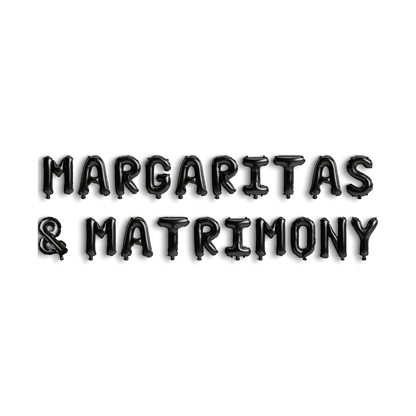 Margaritas & Matrimony Balloon Banner - Bachelorette Margarita Balloon Decoration Margs and Matrimony Tequila Hen Party Decor Bach and Boujee Balloons