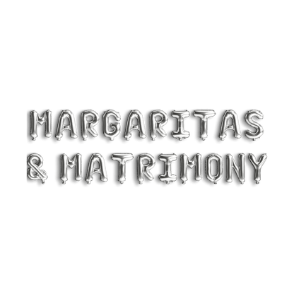 Margaritas & Matrimony Balloon Banner - Bachelorette Margarita Balloon Decoration Margs and Matrimony Tequila Hen Party Decor Bach and Boujee Balloons