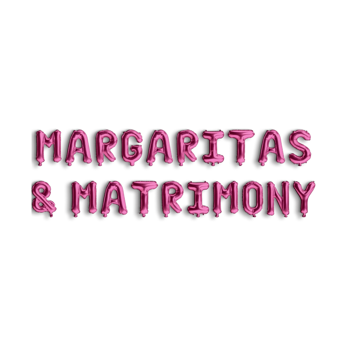 Margaritas & Matrimony Balloon Banner - Bachelorette Margarita Balloon Decoration Margs and Matrimony Tequila Hen Party Decor Bach and Boujee Balloons