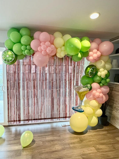 Margs and Matrimony Bachelorette Margarita Balloon Arch Kit - Lime Green Balloon Bach and Boujee