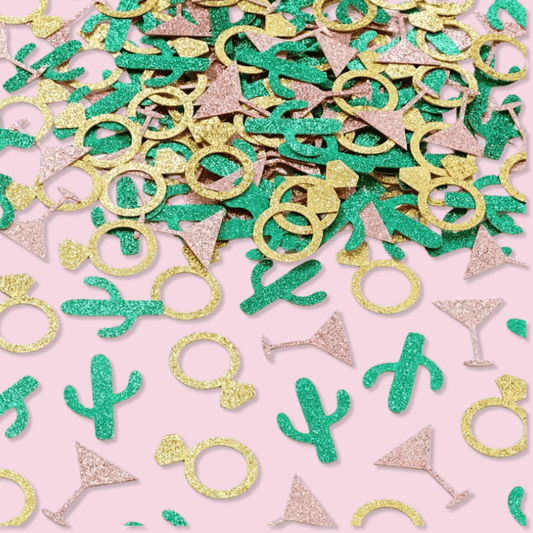 Martini Party Cactus Confetti Fiesta Theme Mexico Bachelorette Bach and Boujee