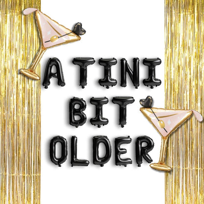 Martini Theme Birthday A Tini Bit Older Banner Party Decoration Birthday Theme Bach and Boujee