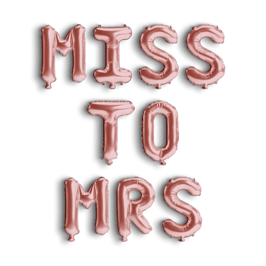 Miss to Mrs Balloon Banner - Balloon Sign Future Mrs Bachelorette Decoration Hen Party Balloon Classy Bachelorette Bach and Boujee Balloons