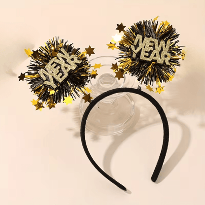 New Years Eve Party Headband Bach and Boujee