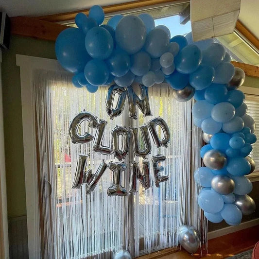 On Cloud Wine Balloon Banner - Bachelorette Party Decoration - Foil Balloon for Hen Party Bach and Boujee Balloons