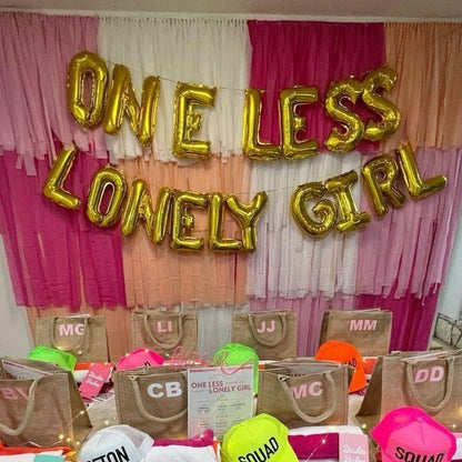One Less Lonely Girl Balloon Banner Bach and Boujee Balloons