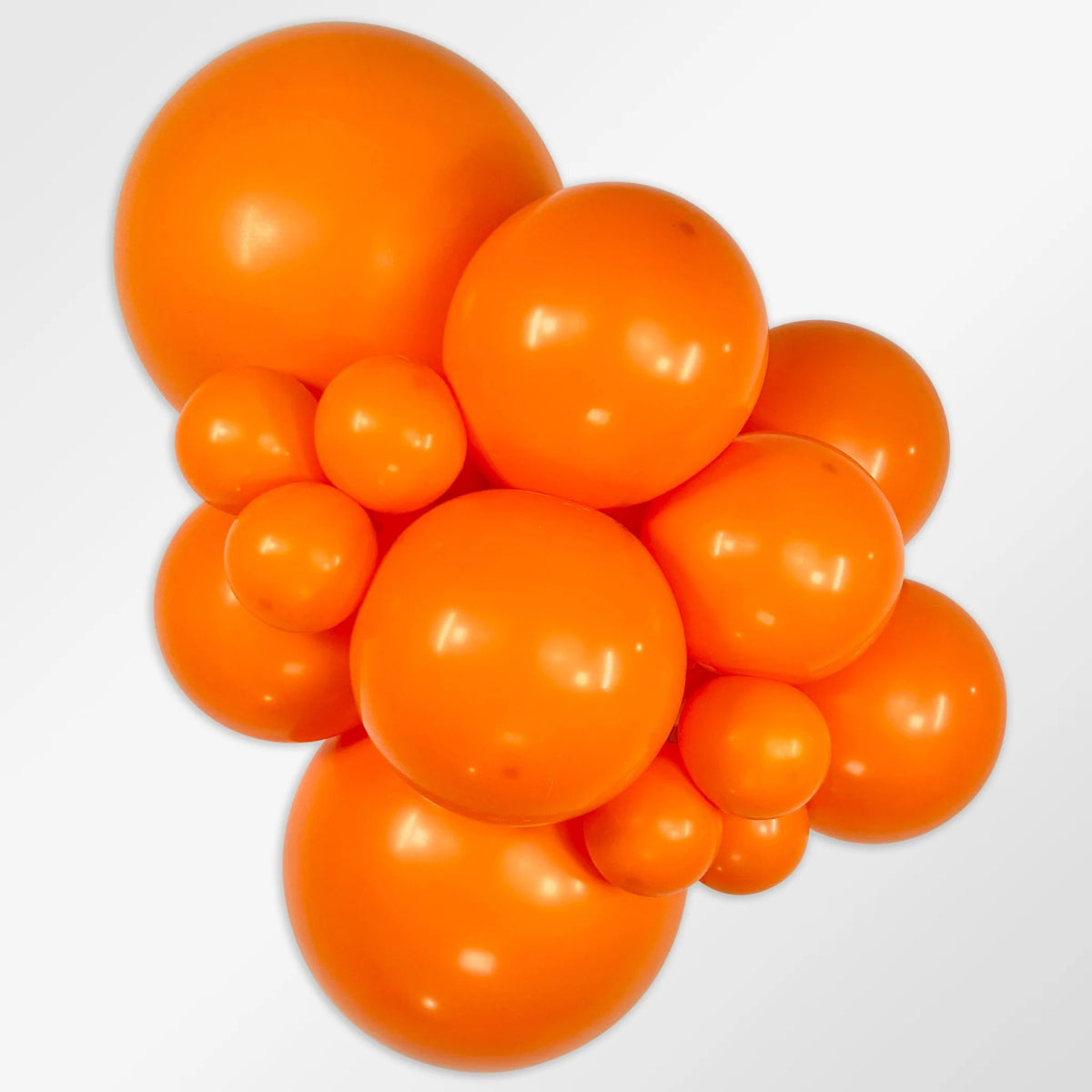 Orange Helium Balloon Bach and Boujee