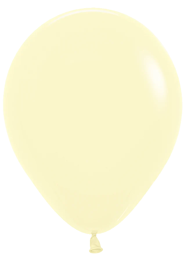 Pastel Yellow Helium Balloon Bach and Boujee