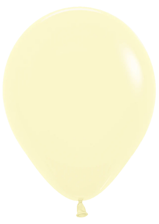 Pastel Yellow Helium Balloon Bach and Boujee