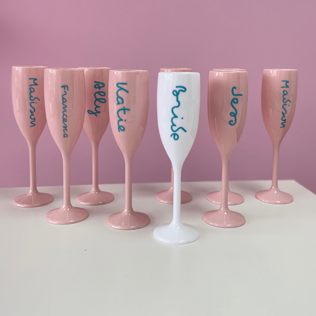 Personalized Champagne Flute - Veuve Flute Bach and Boujee