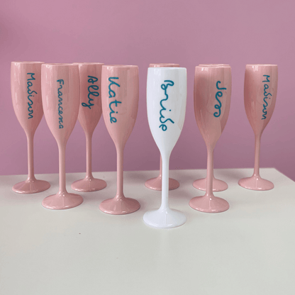 Personalized Champagne Flute - Veuve Flute Bach and Boujee