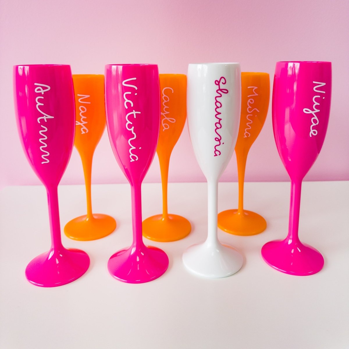 Personalized Champagne Flute - Veuve Flute Bach and Boujee