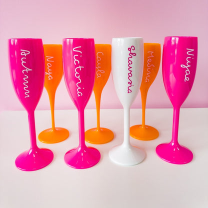 Personalized Champagne Flute - Veuve Flute Bach and Boujee