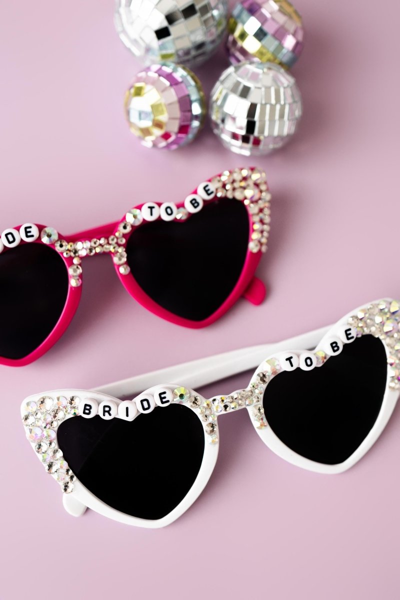 Pink Bride Heart Sunglasses Hen Party Gift Bachelorette Party Favour Gift For Bride Favor Bach and Boujee