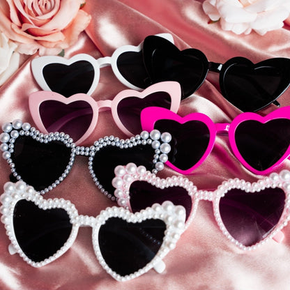 Pink Bride Heart Sunglasses Hen Party Gift Bachelorette Party Favour Gift For Bride Favor Bach and Boujee
