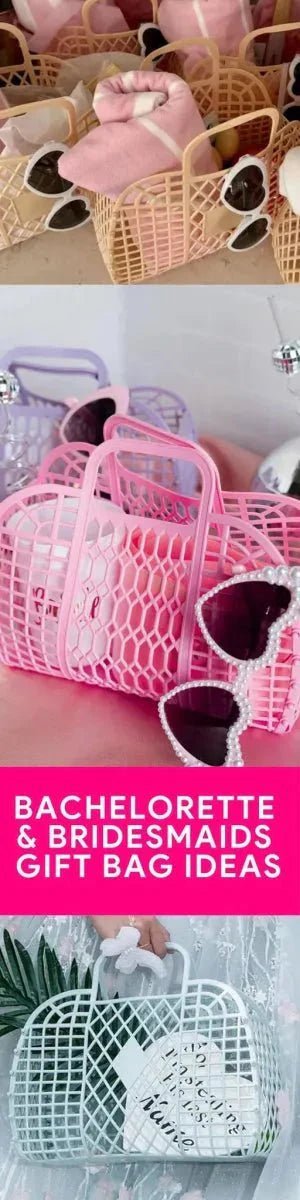 Pink Jelly Bag for Bachelorette Party Favors Bridesmaid Gifts and Teen Birthdays Bach and Boujee