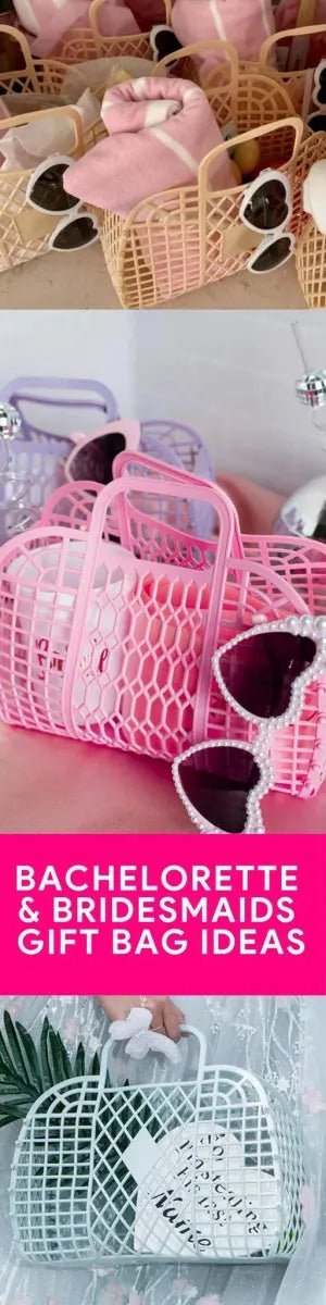 Pink Jelly Bag for Bachelorette Party Favors Bridesmaid Gifts and Teen Birthdays Bach and Boujee