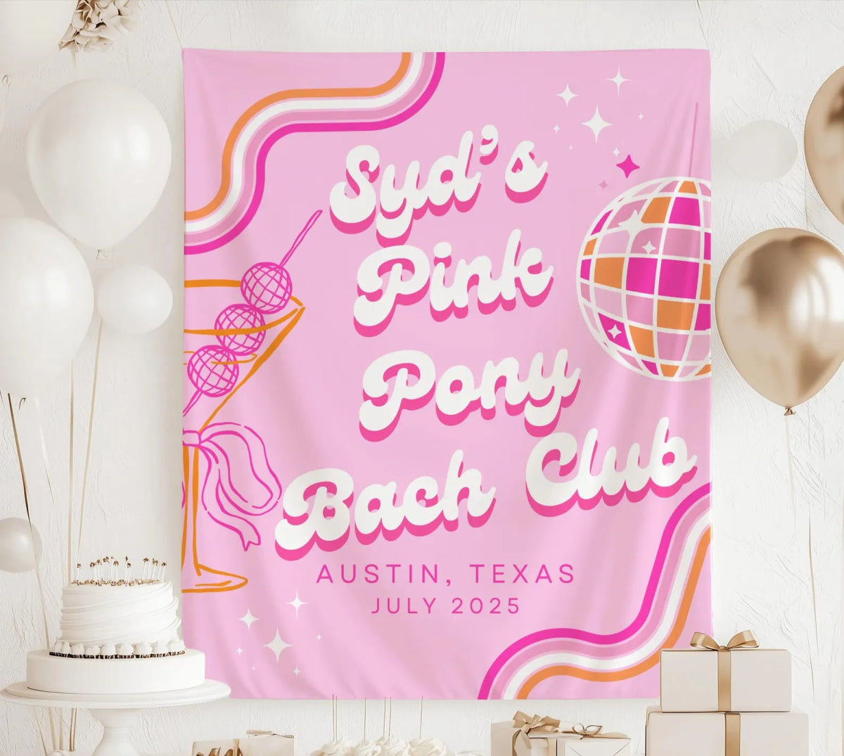 Pink Pony Bach Club Tapestry Bach and Boujee