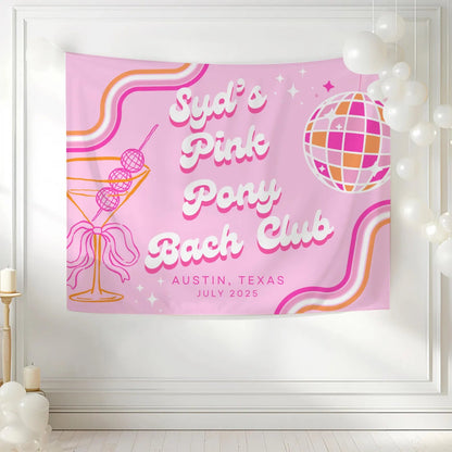 Pink Pony Bach Club Tapestry Bach and Boujee