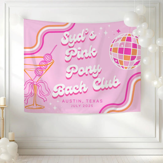 Pink Pony Bach Club Tapestry Bach and Boujee