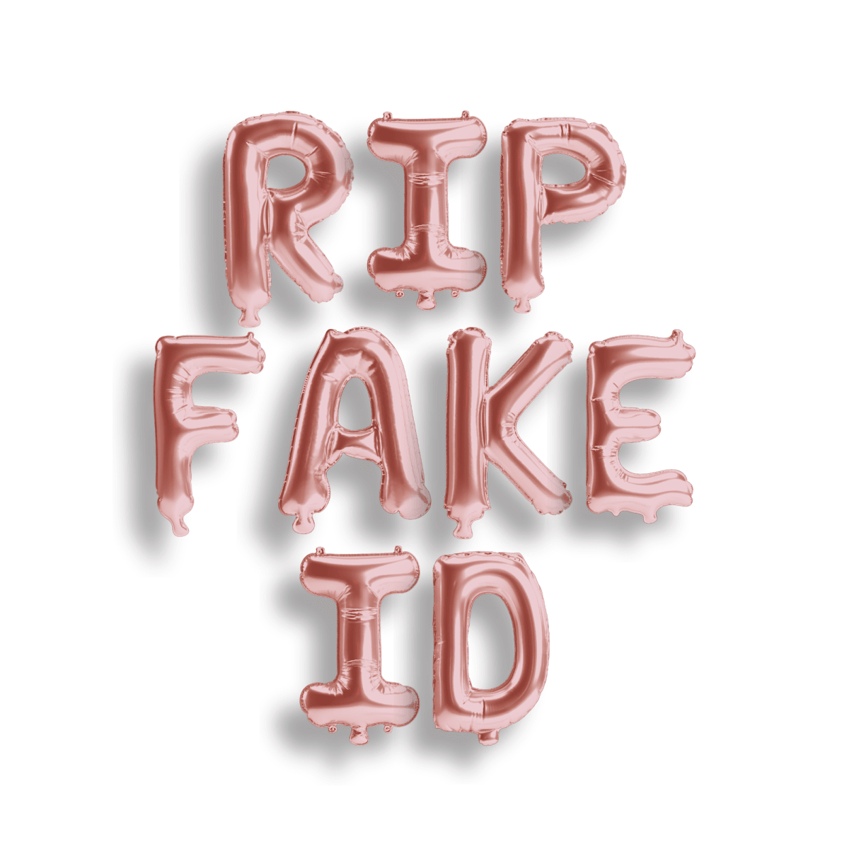 RIP Fake ID Funny Birthday Banner Bach and Boujee Balloons