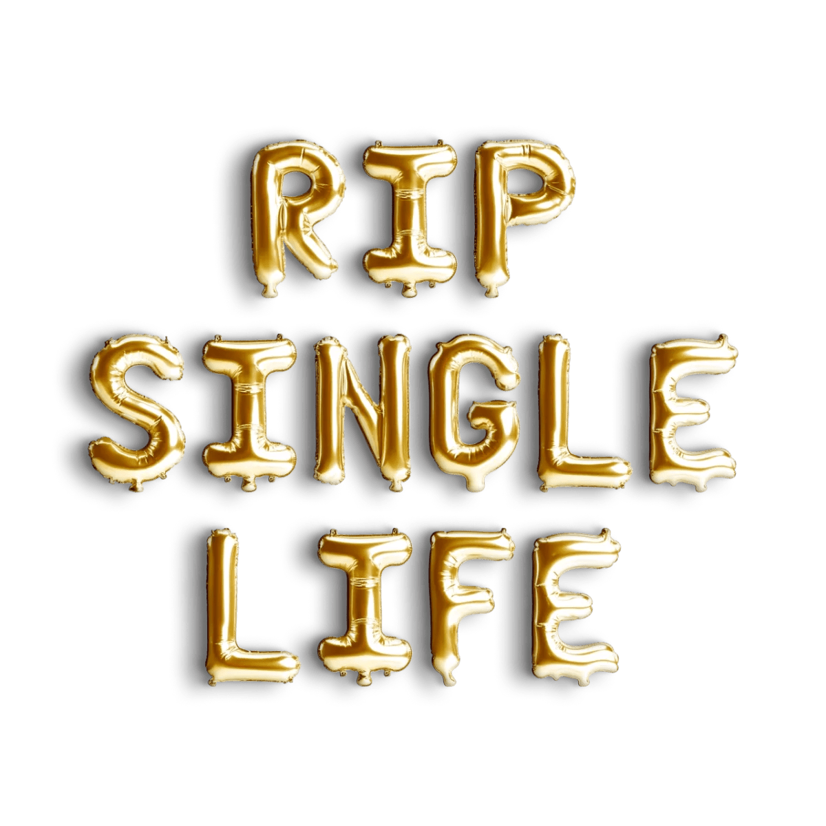 RIP Single Life Balloon Banner - Halloween Bachelorette Party Decorations Bach and Boujee Balloons