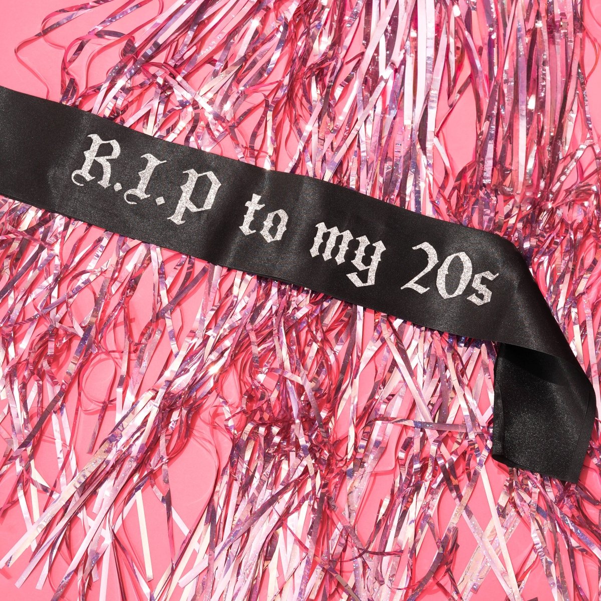RIP To My 20's Black Birthday Sash Bach and Boujee