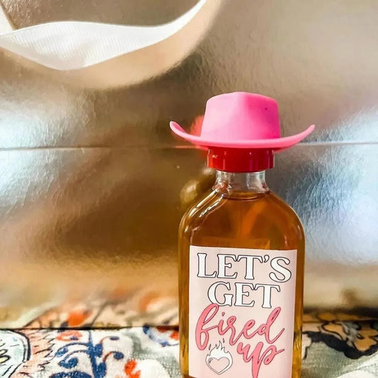 Rosy Cowgirl Hats for Hen Party | Wild West Fiesta Last Hurrah Decor Bach and Boujee