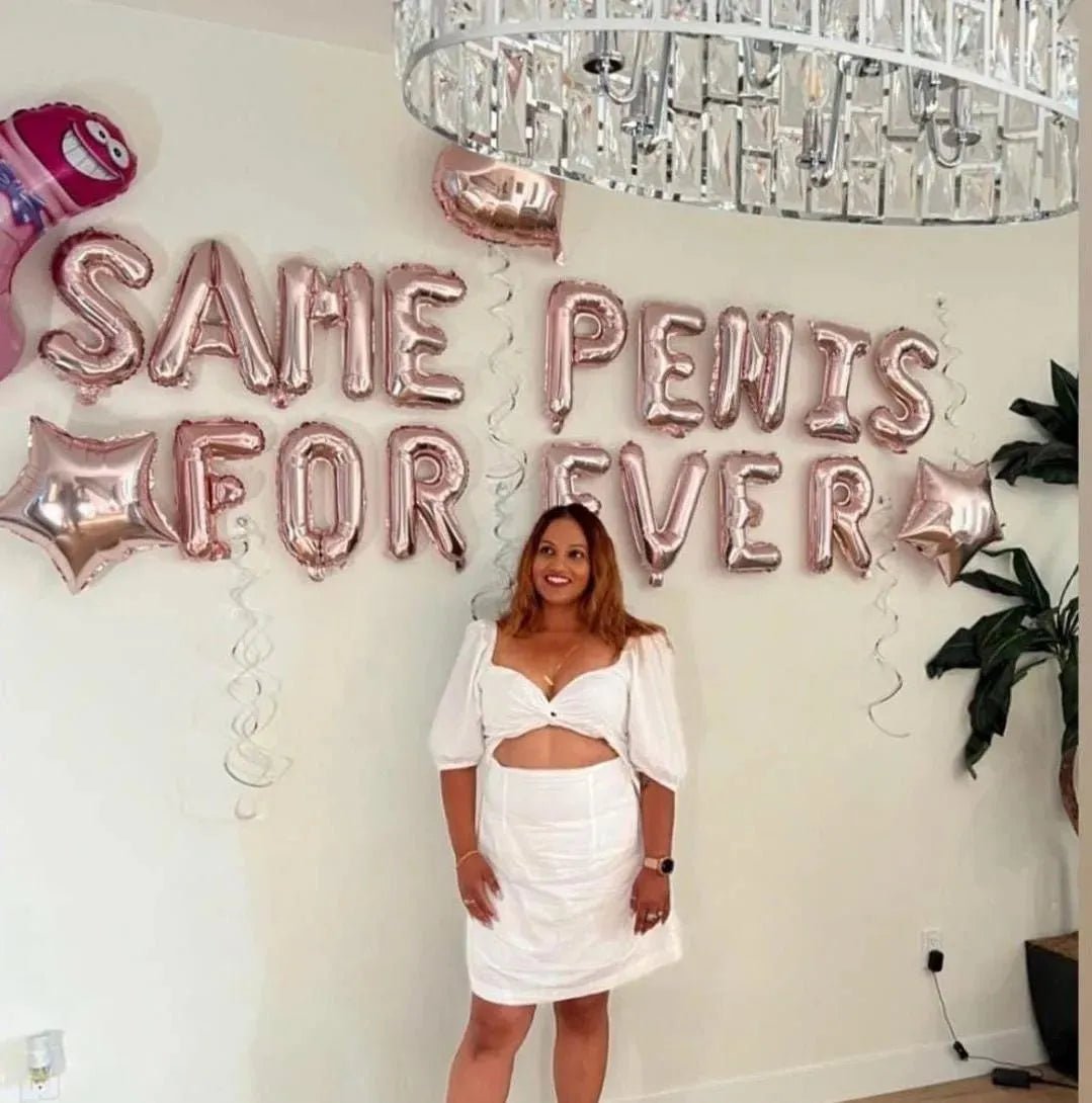 Same Penis Forever Penis Straws Penis Balloon Banner Last Penis Bachelorette Decoration Penis Hen Party Dick Straw Penis Decorations Hen Do Bach and Boujee