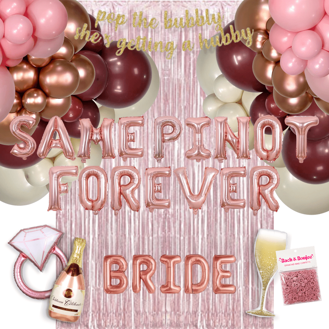Same Pinot Forever Bachelorette Kit Bach and Boujee