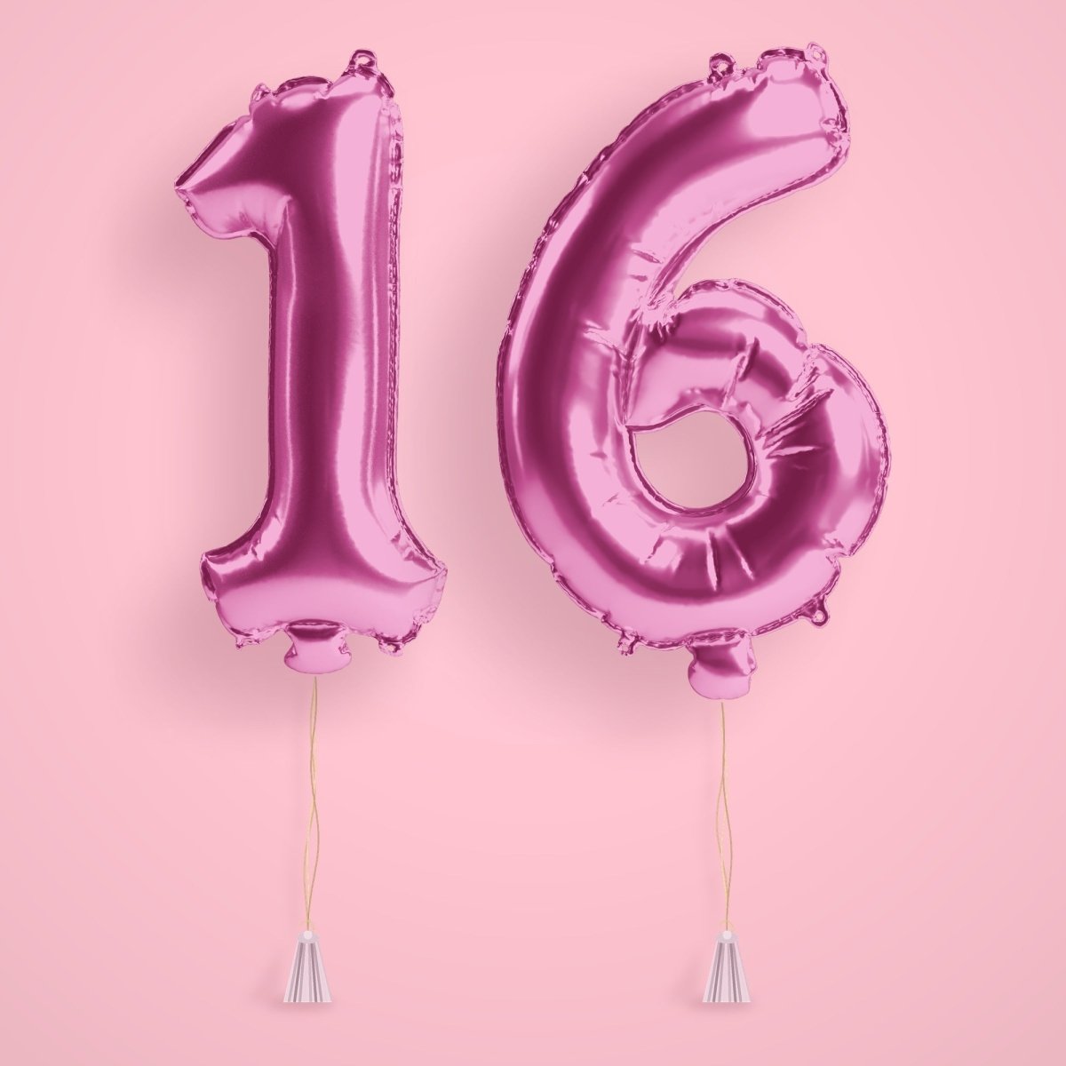 Silver Birthday Number Balloons - Jumbo 40" Bach and Boujee