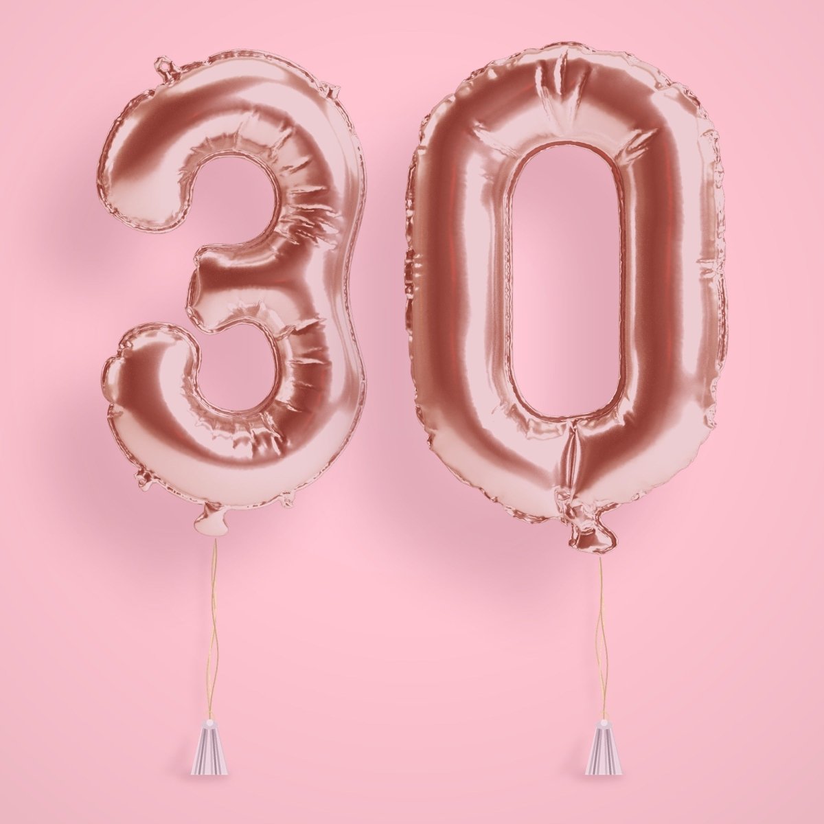 Silver Birthday Number Balloons - Jumbo 40" Bach and Boujee