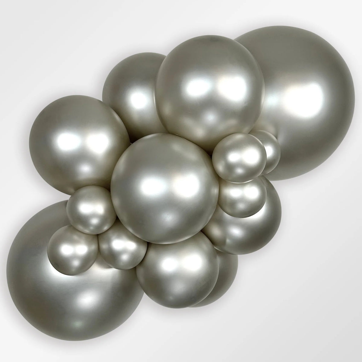 Silver Helium Balloon Bach and Boujee