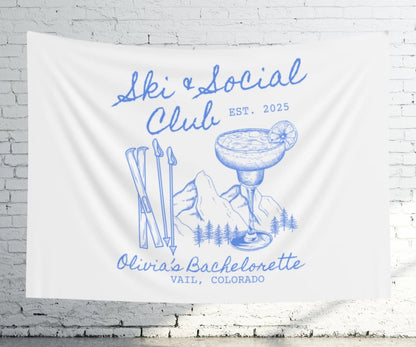 Ski & Social Club Tapesrty Bach and Boujee