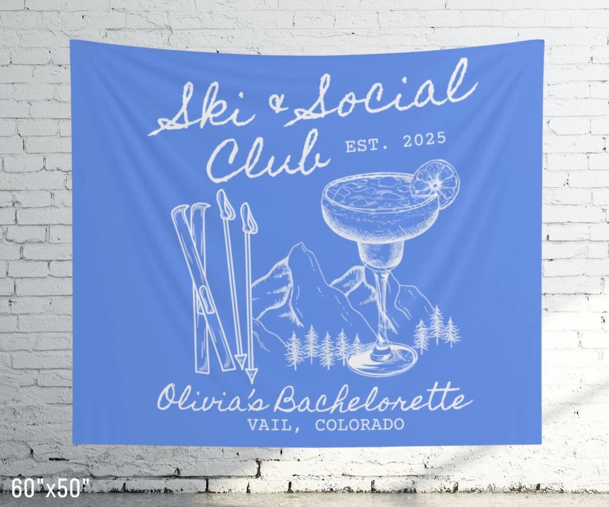 Ski & Social Club Tapesrty Bach and Boujee