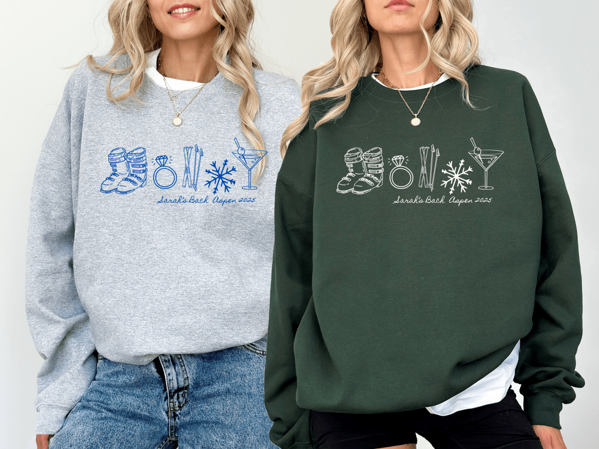 Ski Trip Weekend Crewneck - Bachelorette Sweater Bach and Boujee Sweatshirt