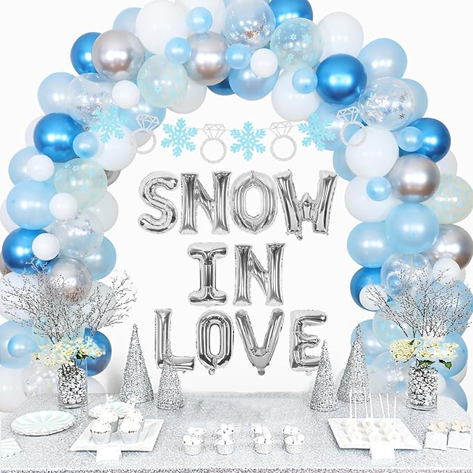 Snow In Love Balloon Arch Kit Bach and Boujee Balloons