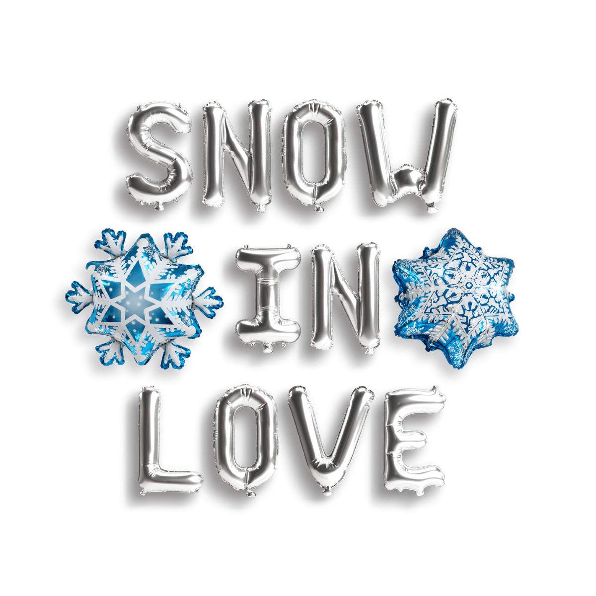 Snow In Love Balloon Banner Bach and Boujee Balloons