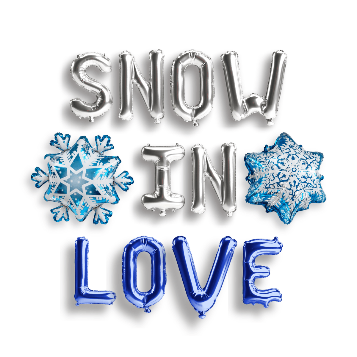 Snow In Love Balloon Banner Bach and Boujee Balloons