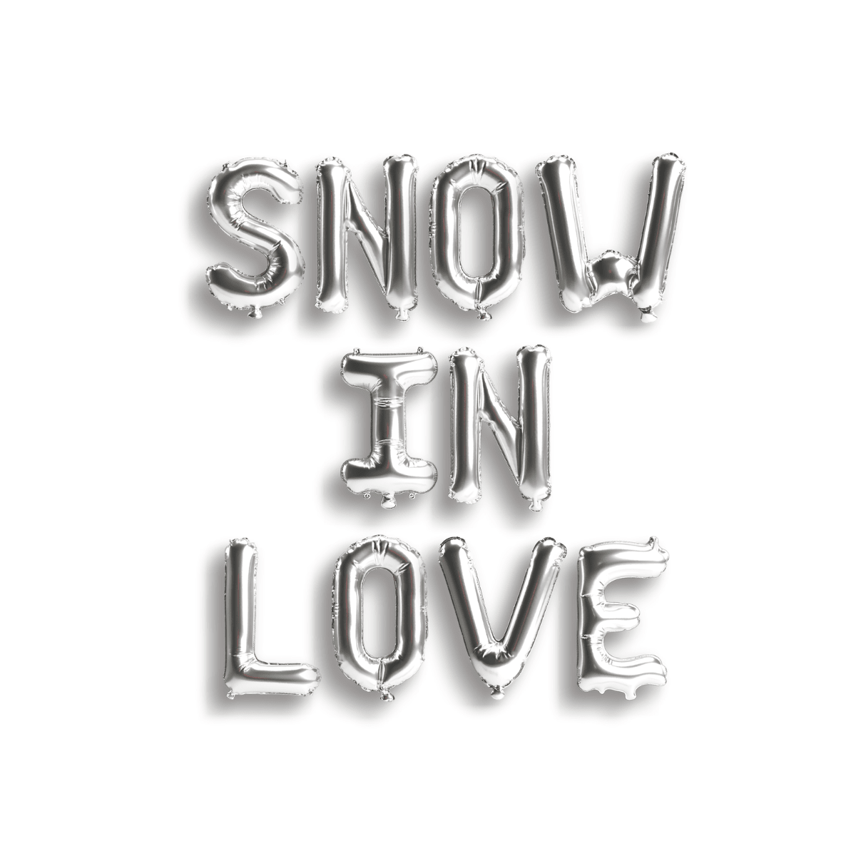 Snow In Love Balloon Banner Bach and Boujee Balloons