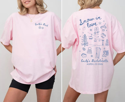 Snow In Love Shirt - Winter Bachelorette Shirt Bach and Boujee