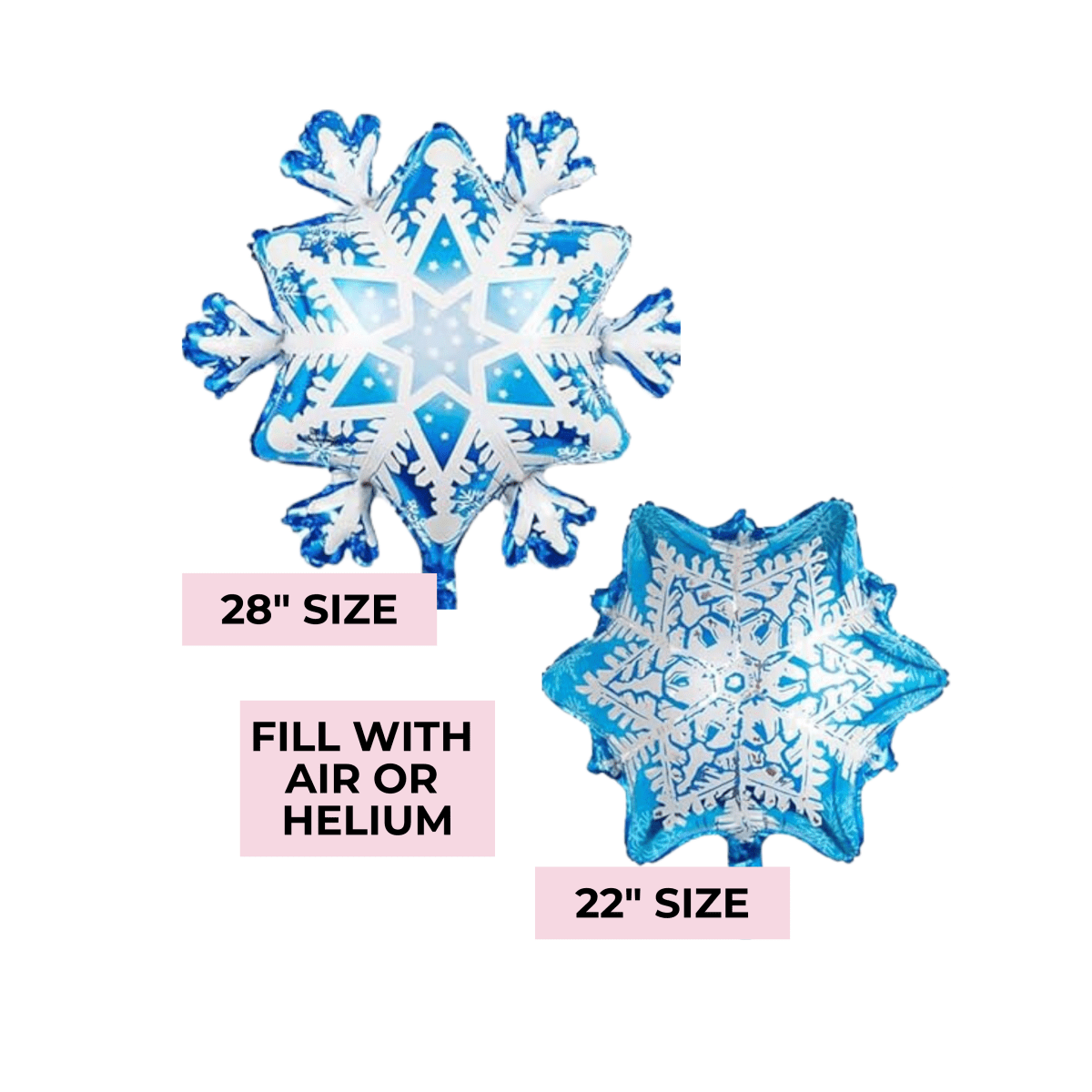 Snowflake Balloon Bach and Boujee Balloons